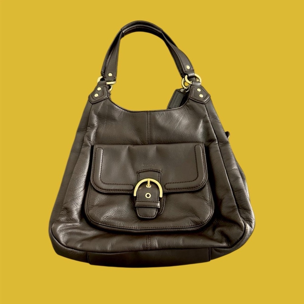 Brown & Gold Coach campbell purse